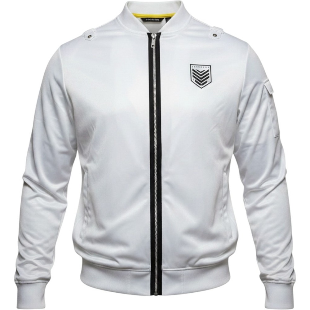 Vintage Sean John Track Jacket Men 3XLT Full Zip‎ White Black Hip Hop Sportswear
